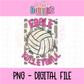 Volleyball PNG - Volleyball Design - Digital Download - Eagle Volleyball