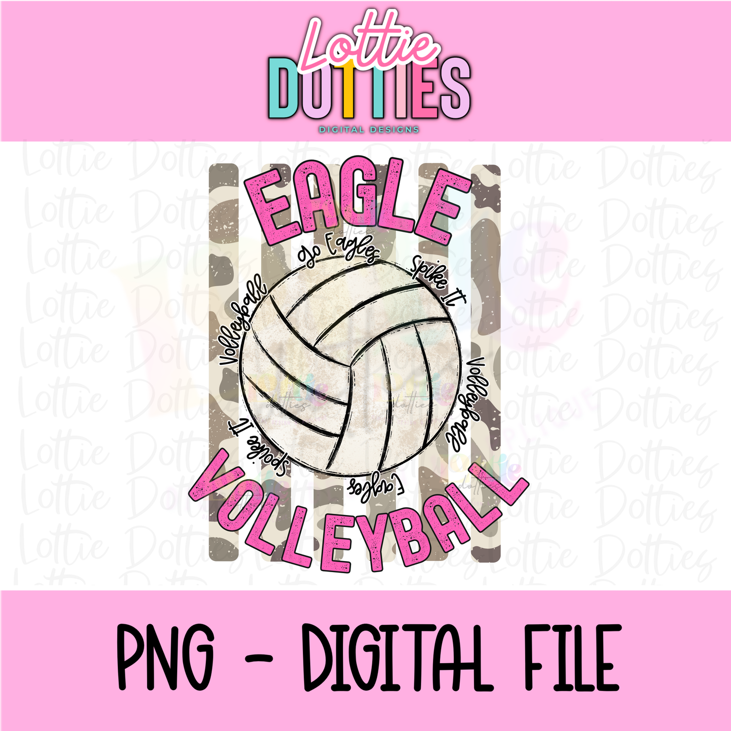 Volleyball PNG - Volleyball Design - Digital Download - Eagle Volleyball
