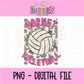 Volleyball PNG - Volleyball Design - Digital Download - Hornet Volleyball