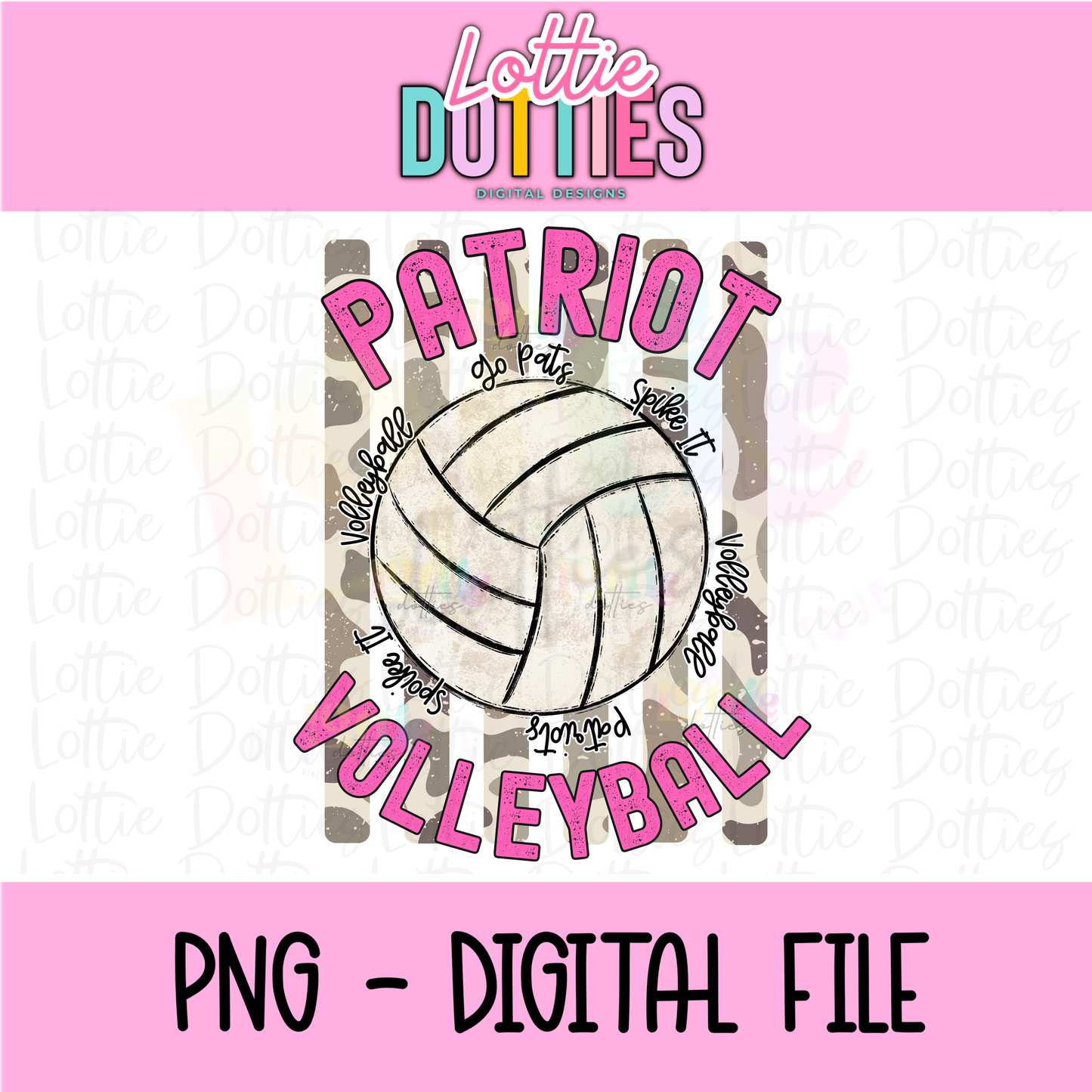 Volleyball PNG - Volleyball Design - Digital Download - Patriot Volleyball