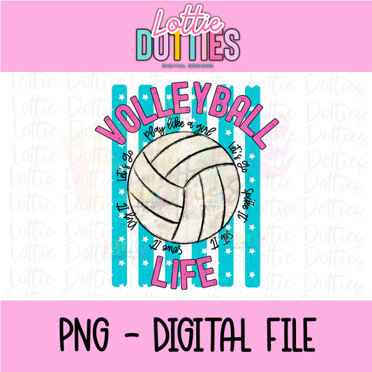 Volleyball PNG - Volleyball Design - Digital Download