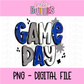 Game Day PNG - Royal Game Day - Digital Download