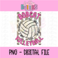 Volleyball PNG - Volleyball Design - Digital Download - Bobcat Volleyball
