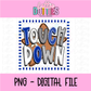 Touchdown Design - Football PNG - Touchdown- Digital Download