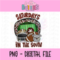 Saturdays in the South PNG - Football design - Digital Download
