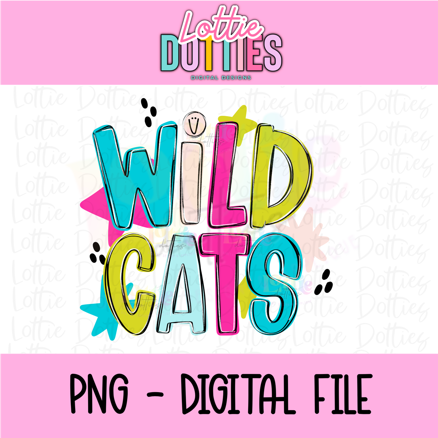Wildcats PNG - Wildcats School Spirit design - Digital Download
