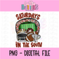 Saturdays in the South PNG - Football design - Digital Download