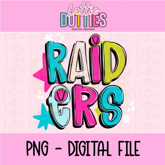 Raiders PNG - Instant Download - Digital Download - Raiders School Spirit Design