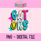 Gators PNG - Digital Download - Bright Mascot Design