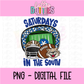 Saturdays in the South PNG - Football design - Digital Download