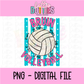 Volleyball PNG - Volleyball Design - Digital Download - Bruin Volleyball