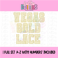 Vegas Gold Gingham Lace Spirit Alphabet | Spirit Alpha Pack | Digital Download | PNG