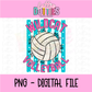 Volleyball PNG - Volleyball Design - Digital Download - Wildcat Volleyball
