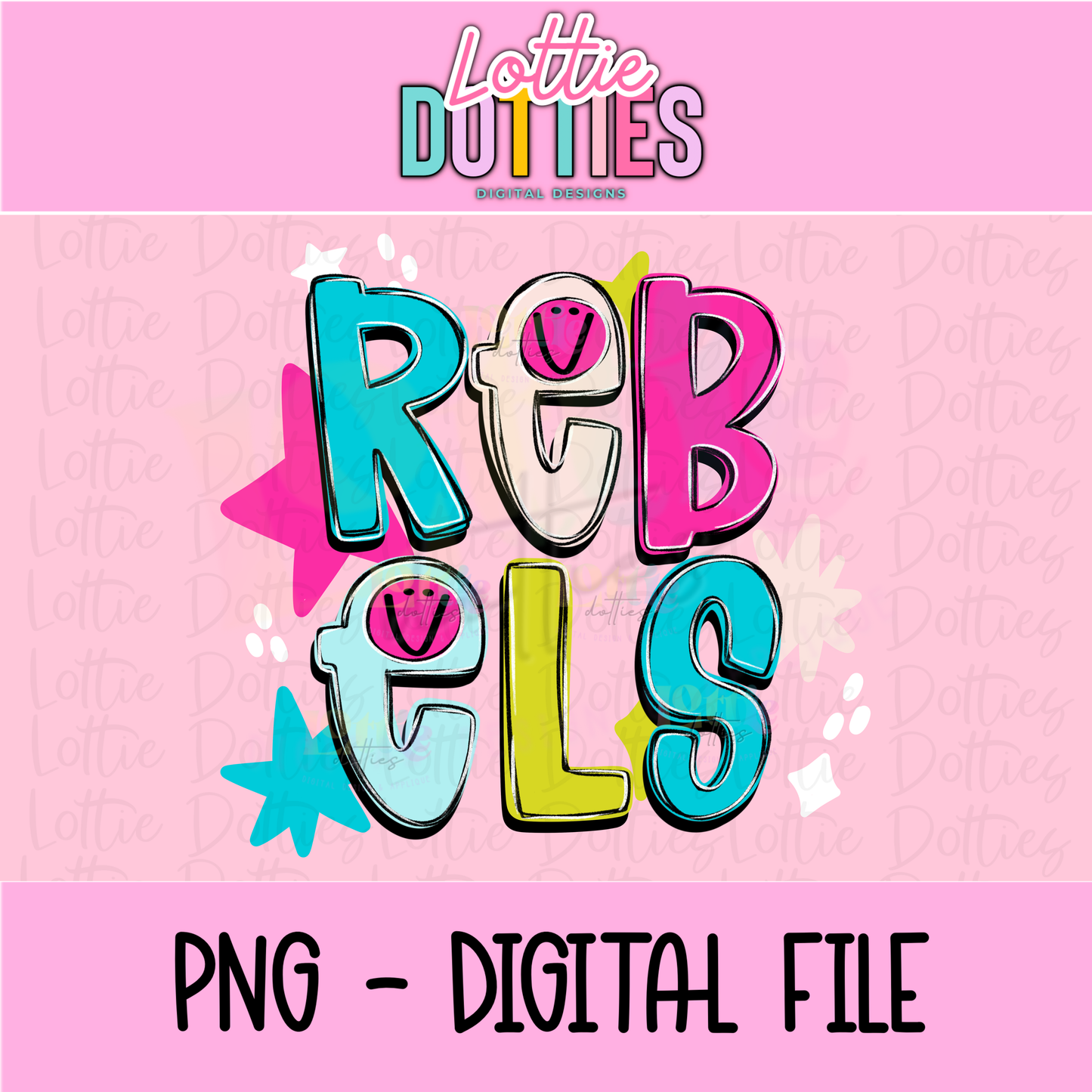 Rebels PNG- Rebels School Spirit Design - Instant Download