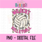 Volleyball PNG - Volleyball Design - Digital Download - Wildcat Volleyball