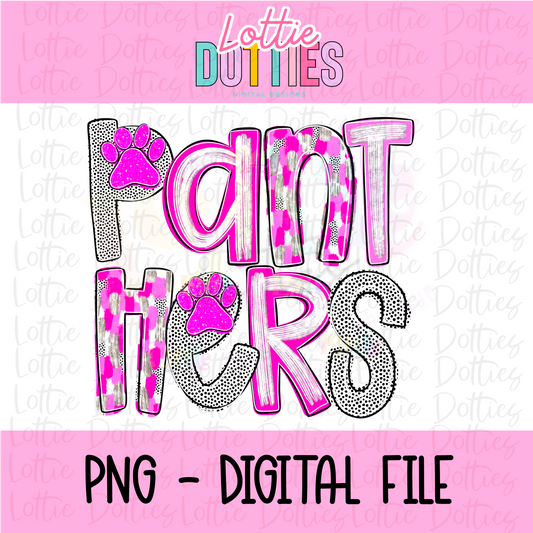 Panthers Pink PNG - Panthers sublimation design - Digital Download