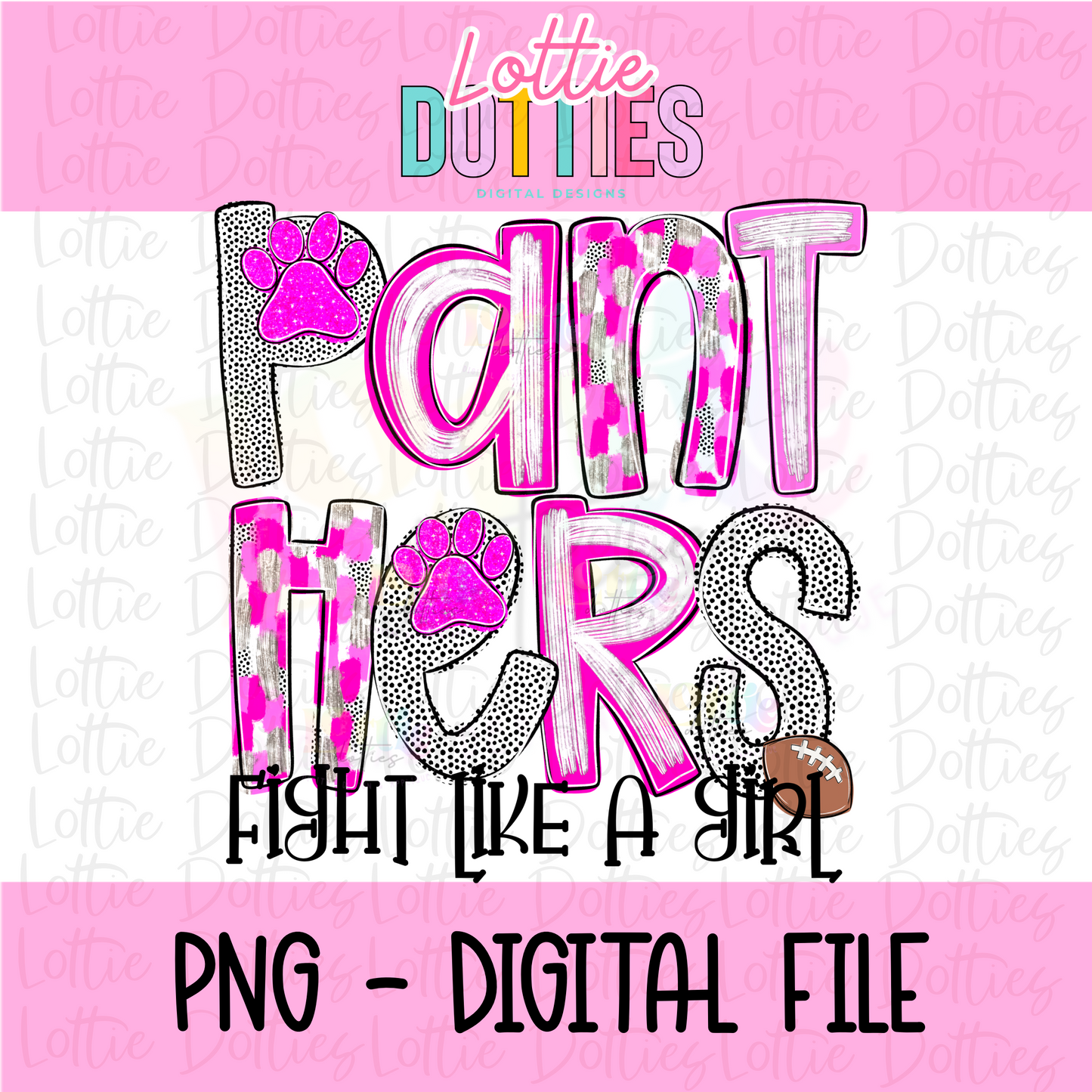 Panthers Pink Fight PNG - Panthers sublimation design - Digital Download