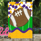 Football Flag PNG - Flag Sublimation - Digital Download - Purple and Gold