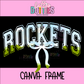 Rockets Canva Frame - Canva Frames - Digital Download