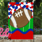 Football Flag PNG - Flag Sublimation - Digital Download - Red and Blue