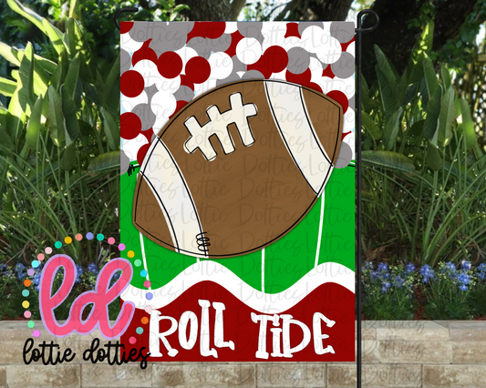 Football Flag PNG | Flag Sublimation | Digital Download | Crimson Gray