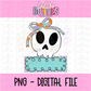 Skeleton Name Plate - Cute Skeleton PNG - Sublimation - Digital Download