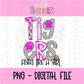 Tigers Pink Fight PNG - Tigers sublimation design - Digital Download
