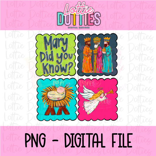 Mary Did You Know | PNG | Religious Design | Digital Download