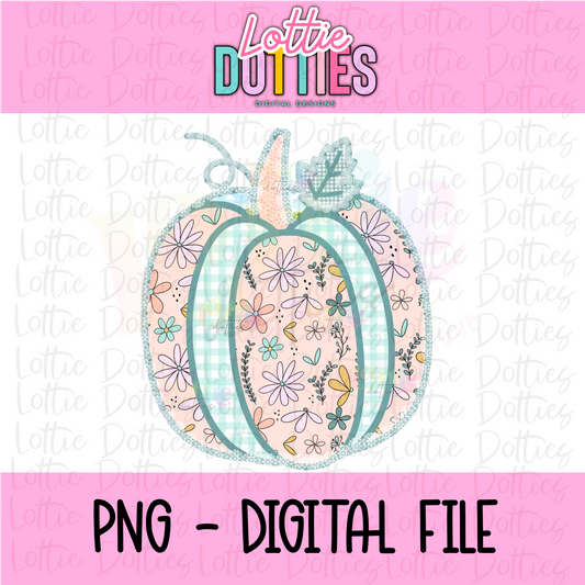 Fall Pumpkin | Floral Pumpkin | Cute Pumpkin | Digital Download