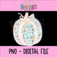 Fall Pumpkin | Pink Floral Pumpkin | Cute Pumpkin | Digital Download