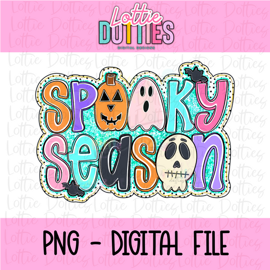 Spooky Season Dottie PNG - Dottie Fun Sublimation - Digital Download