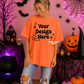 Halloween Comfort Color Burnt Orange Shirt Mock Up