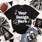 School Spirit Black Comfort Color Shirt Mock Up