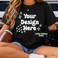 School Spirit Black Comfort Color Shirt Mock Up