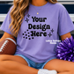 School Spirit Violet Comfort Color Shirt Mock Up