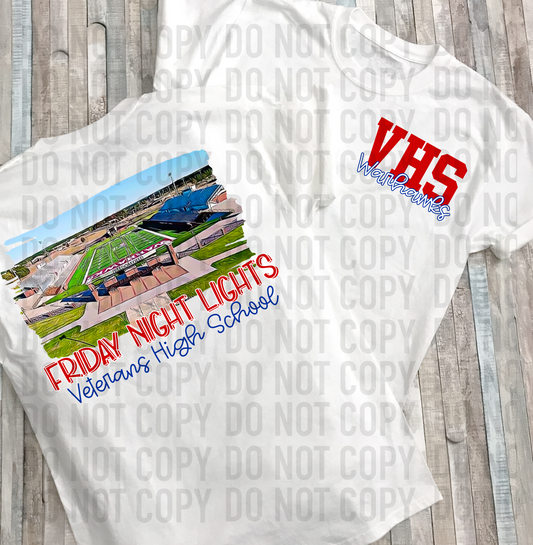 Veterans High School PNG - Stadium - Warhawks Sublimation - Digital Download