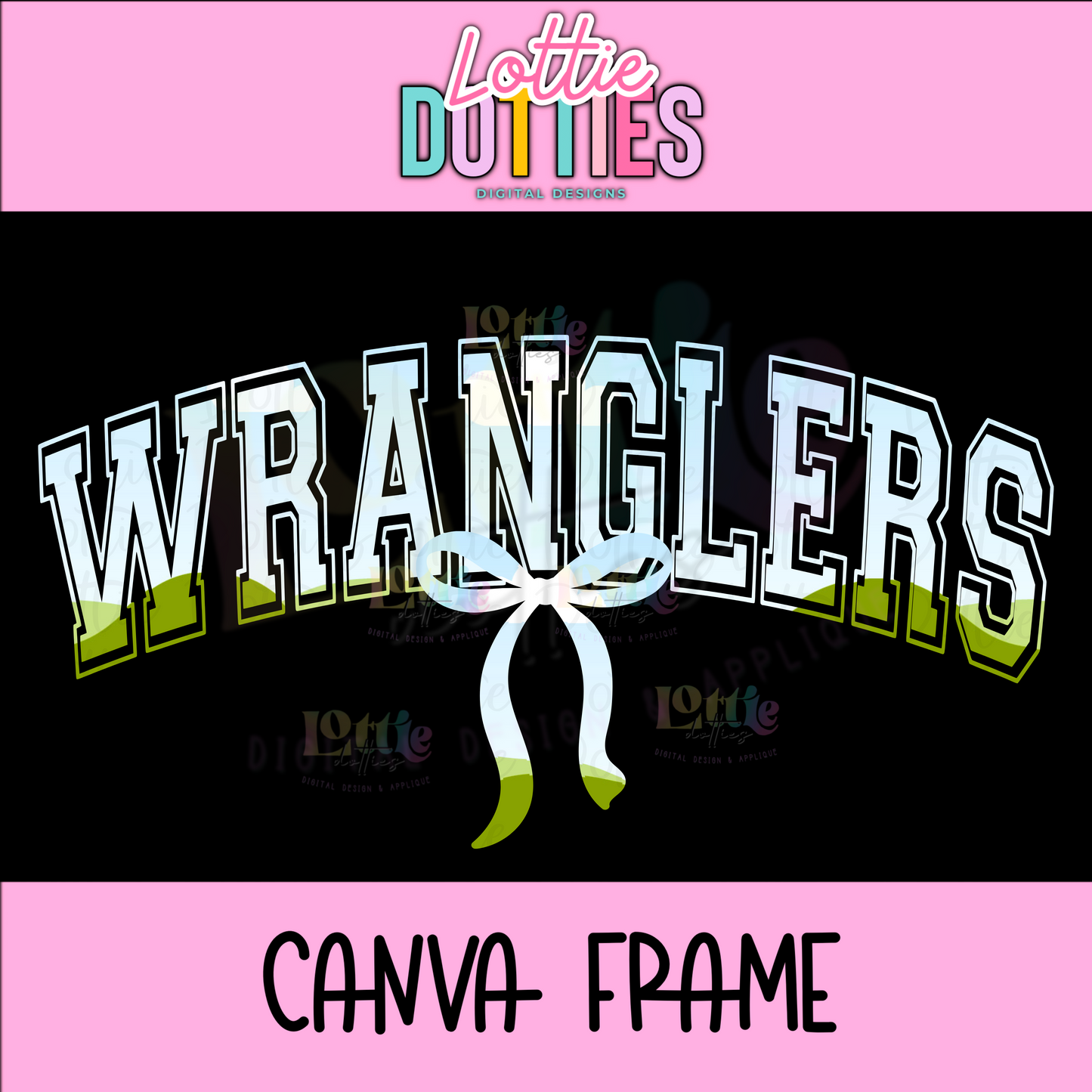 Wranglers Canva Frame - Canva Frames - Digital Download