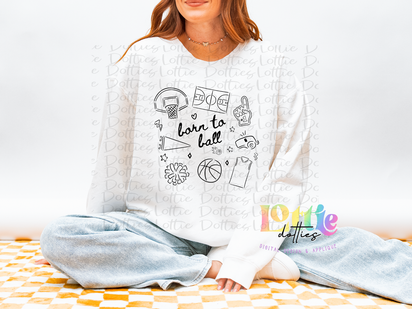 Born to Ball PNG | Basketball Design | Sports Quote Shirt Graphic | Game Day Digital Download