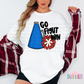 Go Fight Win PNG - School Spirit design - Royal Blue and Red -  Digital Download