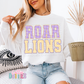 Purple and Gold Gingham Lace Spirit Alphabet | Spirit Alpha Pack | Digital Download | PNG (Copy)