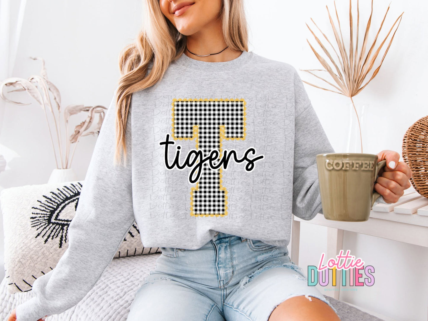 Black and Gold Gingham Lace Spirit Alphabet | Spirit Alpha Pack | Digital Download | PNG