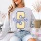 Royal Blue and Gold Gingham Lace Spirit Alphabet | Spirit Alpha Pack | Digital Download | PNG