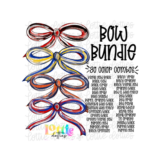 School Spirit Bow Bundle PNG - Team Bows  - Digital Download