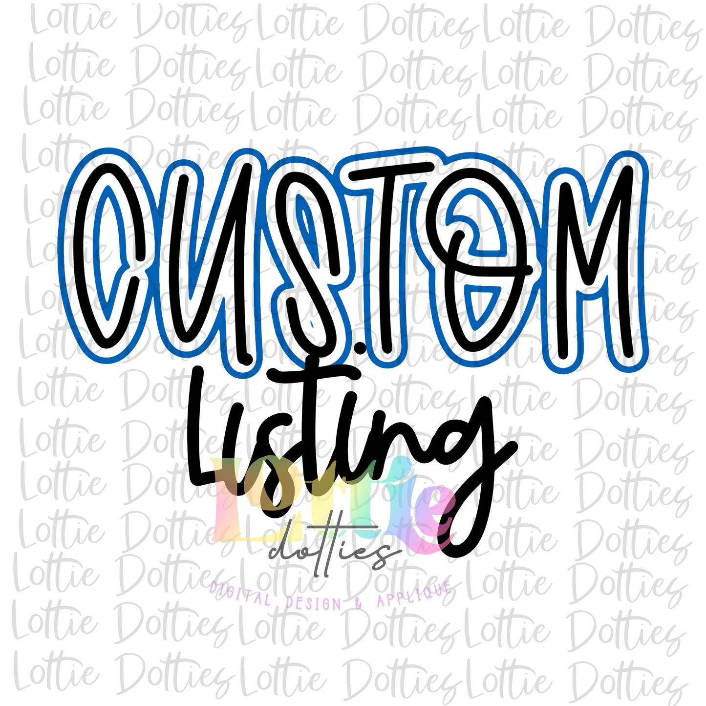 Color Change Custom Listing - Digital Download