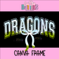Dragons Canva Frame - Canva Frames - Digital Download