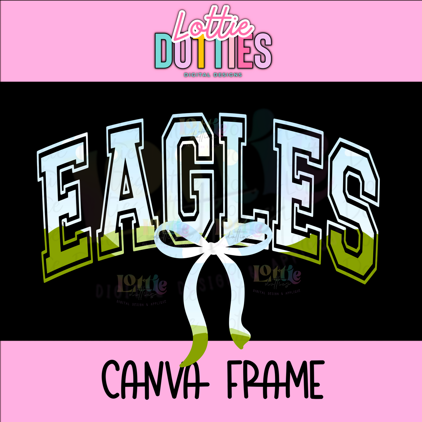 Eagles Canva Frame - Canva Frames - Digital Download