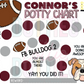 Football Bulldog Potty Chart Template - FB Bulldog 2