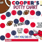 Football Rebel Potty Chart Template - FB Rebel