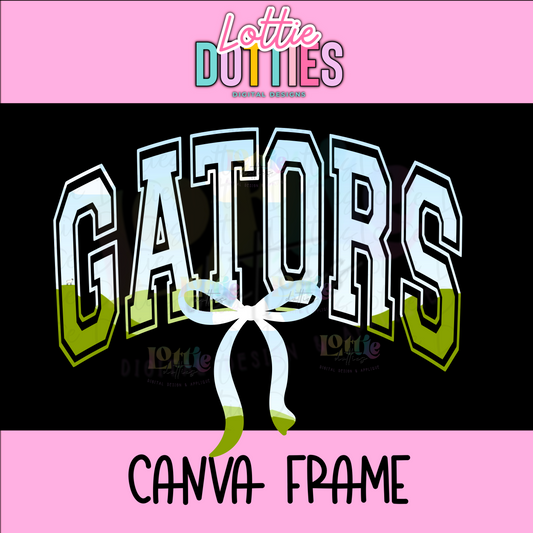 Gators Canva Frame - Canva Frames - Digital Download