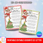 Elf Goodbye Letter Printable, Rhyming Farewell Poem from Elf, End of Season Elf Note for Kids, Christmas Elf Farewell Printable